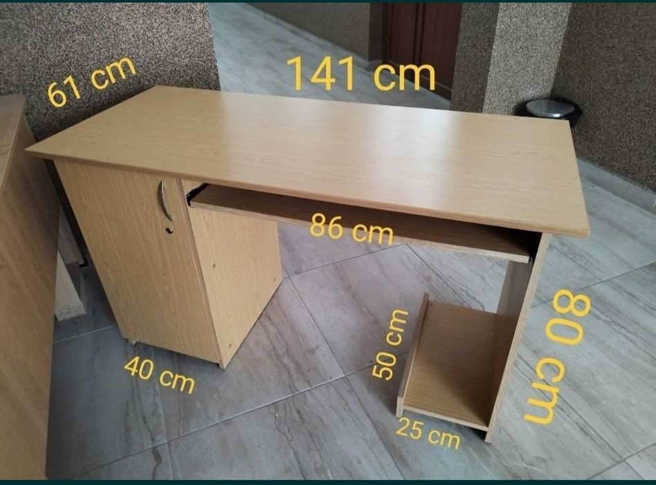 Masa , birou, panou pal cantuit. Vedeți descriere si poze