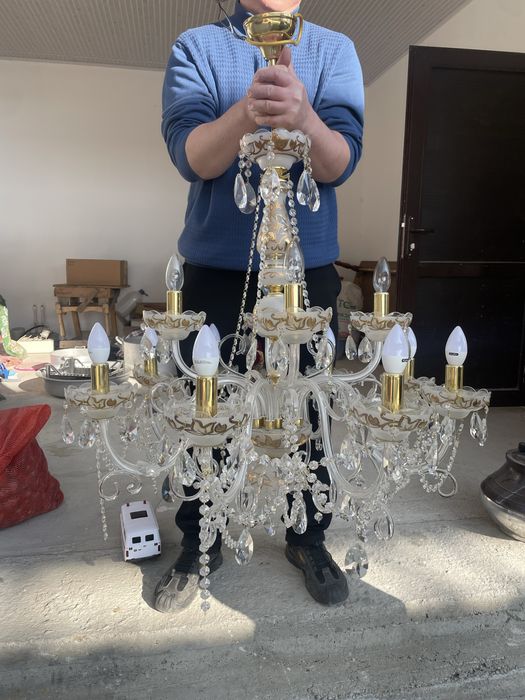 Продам люстры 2 шт чешская хрусталь