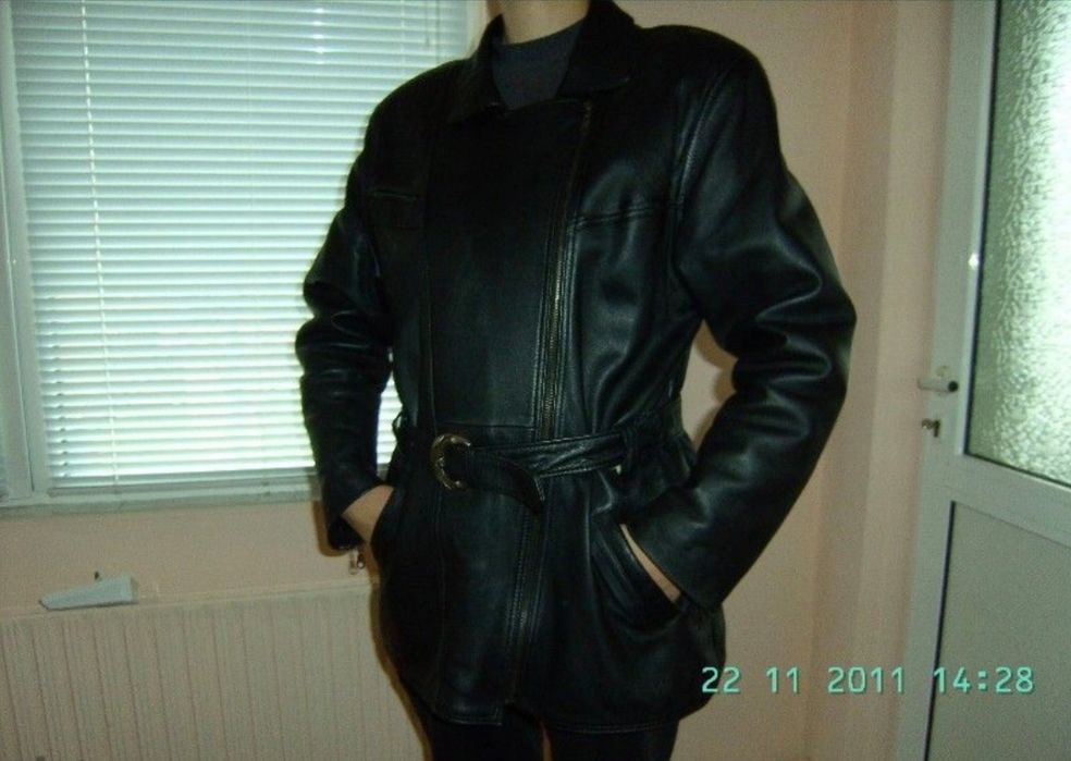 Дамско яке естествена кожа