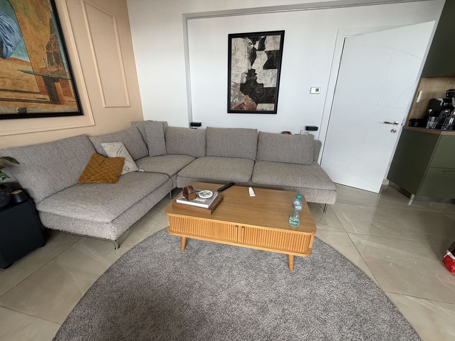 Set huse canapea IKEA SÖDERHAMN – gri (3 locuri + colț + 1 loc)