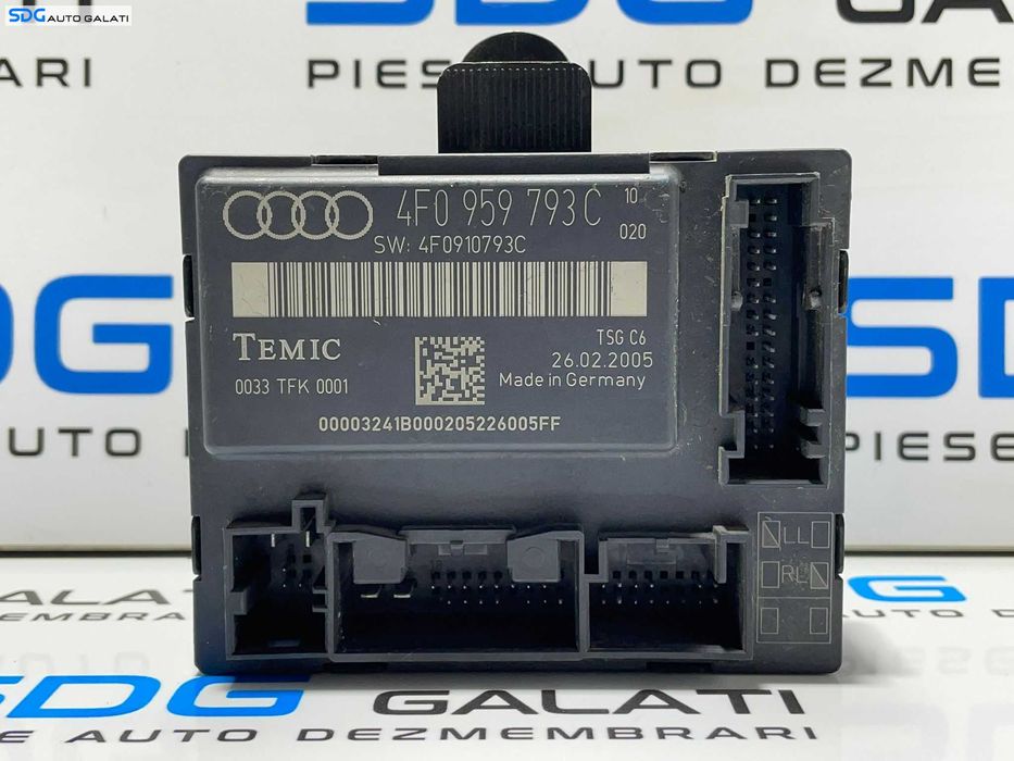 Unitate Modul Calculator Confort Control Usa Portiera Stanga Fata Audi A6 C6 4F 2005 - 2011 Cod 4F0959793C [L2362]