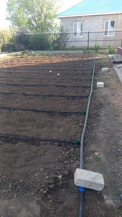 Капельный полив установка