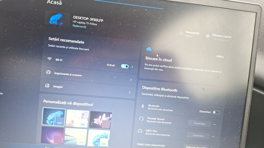 Laptop HP  cu încărcător