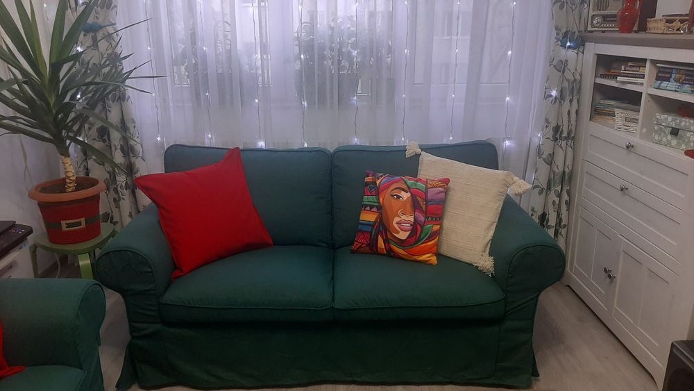 Vand 2 huse canapea Ektorp 2 locuri