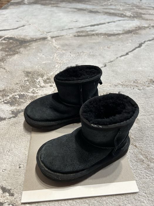 Cizme imblanite copii Kids of L Passo negre marime 27
