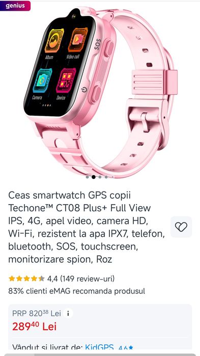 Ceas Smartwatch copii