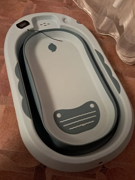 Детская ванночка с термометром с подставкой