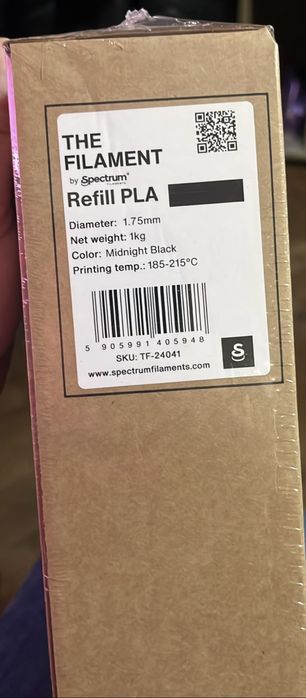 PLA Филамент Spectrum черен 1кг
