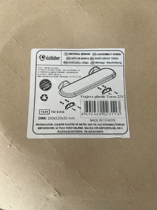 Vand etajere chiuveta