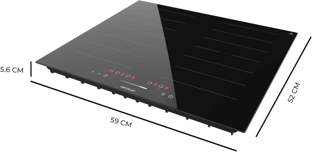 Индукционен плот Cecotec Bolero Squad 4001 Flex 7200W, 9 нива мощност