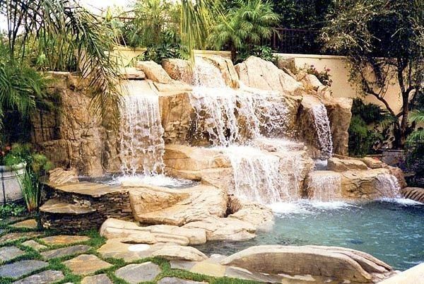 Водопад,бассейн,фонтан,пруд,ручей,хай тек,арт бетон,фасад, барельеф