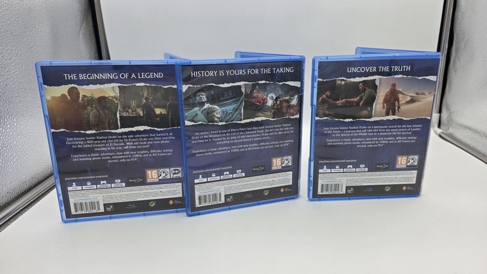 Pachet joc video trilogie PS4 Uncharted 1 2 3