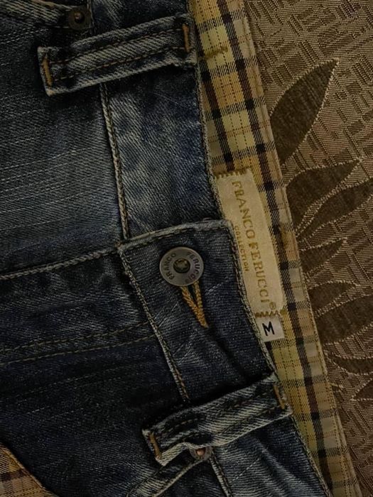 Маркова Модерна Дънкова Поличка Franco Ferucci пъстроцветнаУникатМодел