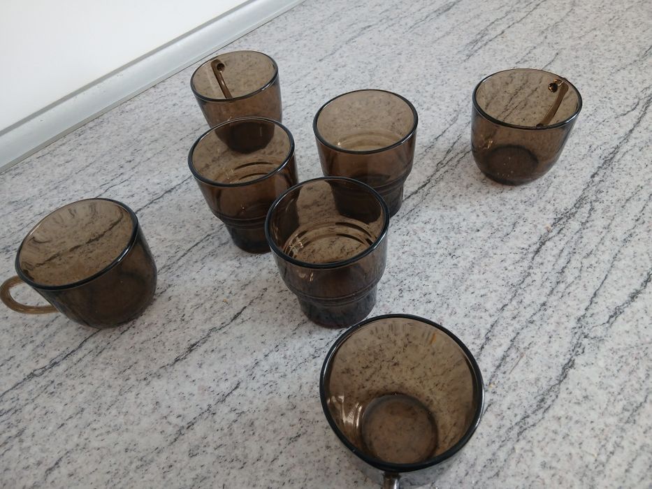 Vand set 7 cesti si pahare marca Luminarc stare perfecta ca noi