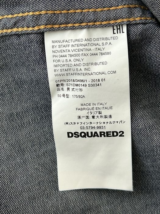 DSQUARED2 Shirts - Blue Men's Denim Shirt  50