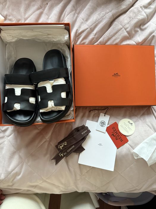 Черни чехли Hermes