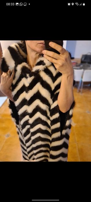 Capa blana naturala. Mărime universala.