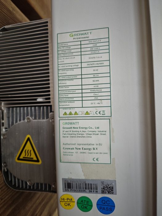 Invertor 25kW ON-GRID trifazat GROWATT MID 25KTL3-X1