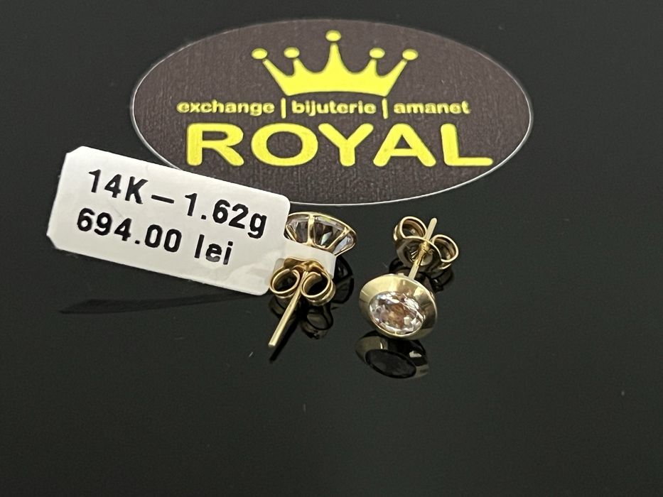 Bijuteria Royal CB : Cercei copil aur 14k 1,62 grame