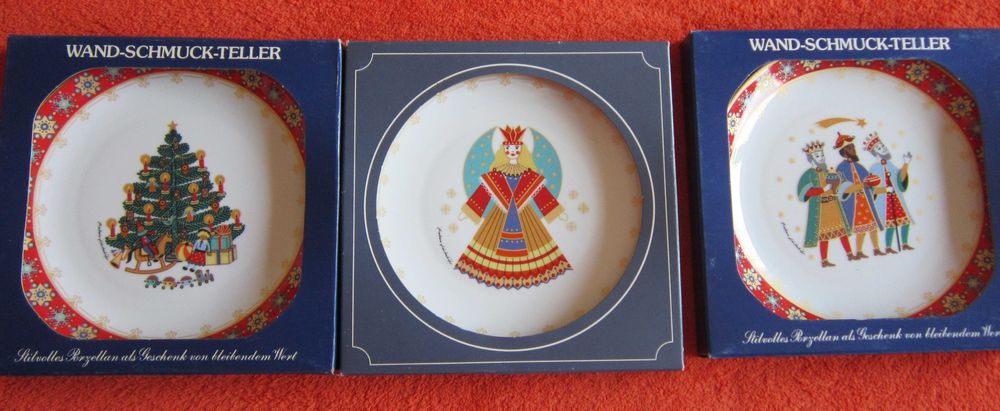 cadou rar Craciun Farfurii colectie BarbaraF. Germany 1984, 1985, 1986