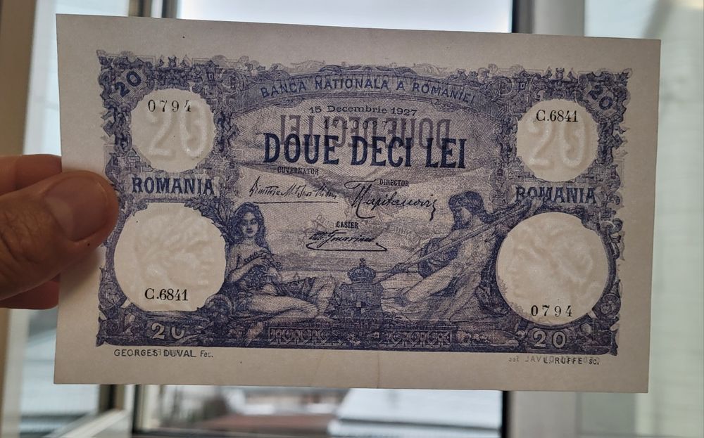 Bancnota 20 lei 1916/1927 Rara Bani vechi monede