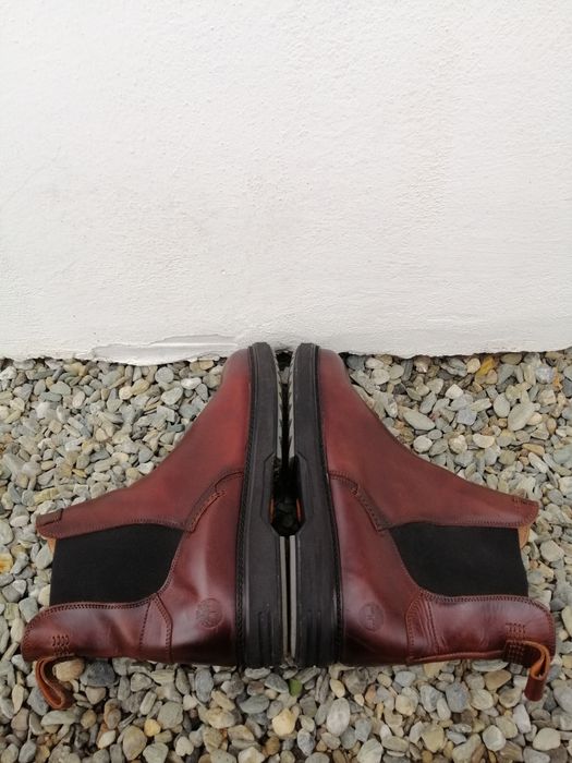 TIMBERLAND ghete 45 bărbați PIELE bocanci TOP | transport GRATUIT‼️FAN