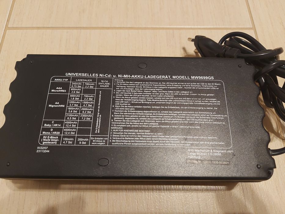 Set acc si incarcator Countryside si My project Incarcator baterii 1.4 - 9V si 20V