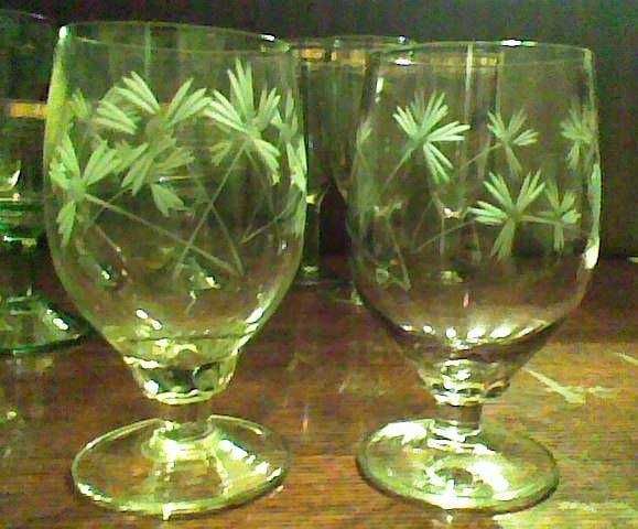 Фужеры разные, стаканы гранёные