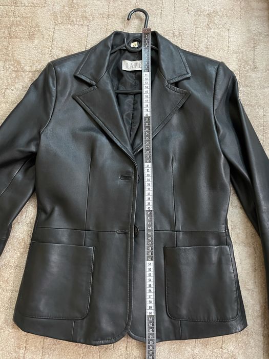 Vand sacou piele naturala dama, negru, S