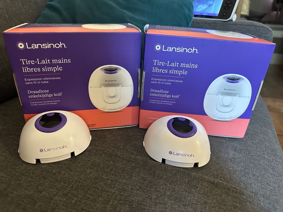Lansinoh hands free двойна ел. помпа + подарък