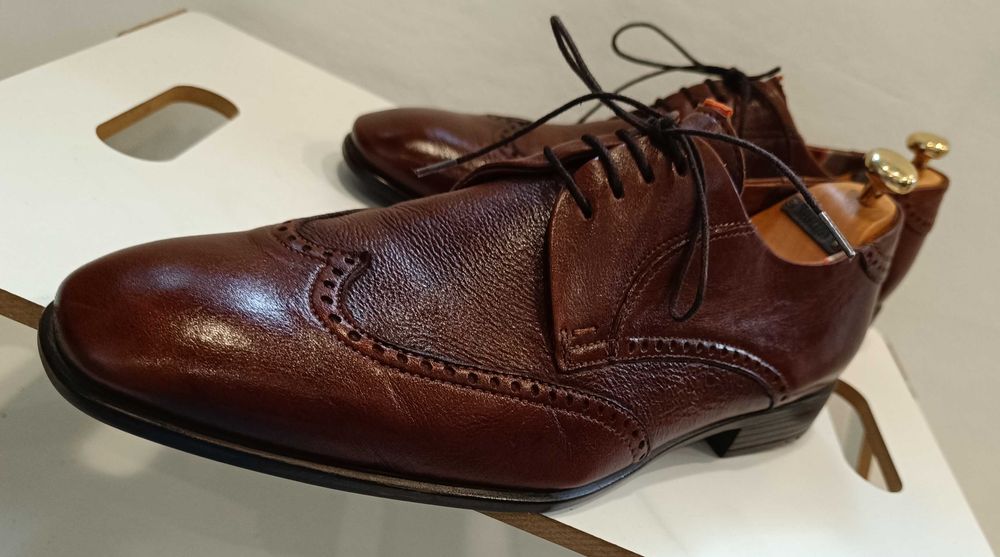 Pantofi derby 42 43 brogue LLOYD piele naturala moale