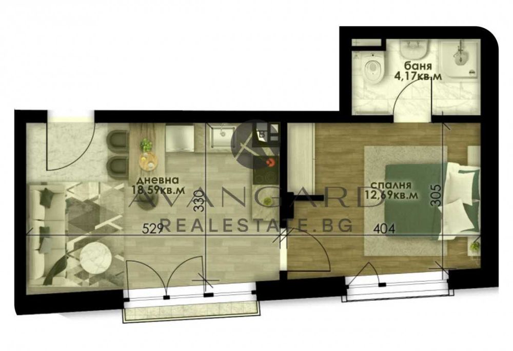 Продава се Двустаен апартамент в Пловдив, Остромила - 53 кв.м за 1480 €/кв.м - Снимка #6