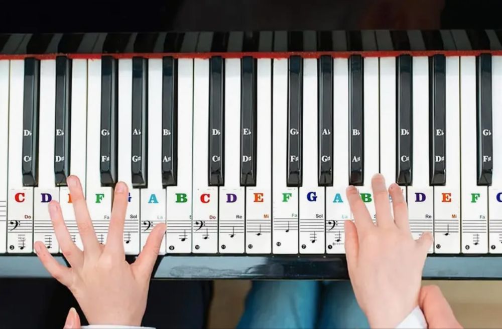 Ноты (наклейки) на клавешные