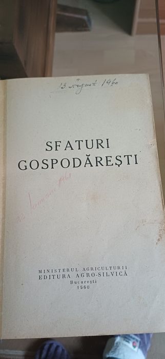 Carte veche de gospodarie