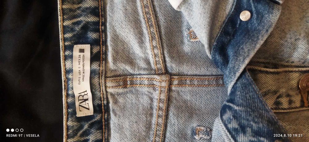Дънкова пола  ZARA р-р S