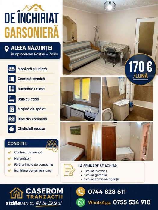 De inchirat apartament  cu una camere  pret 170e