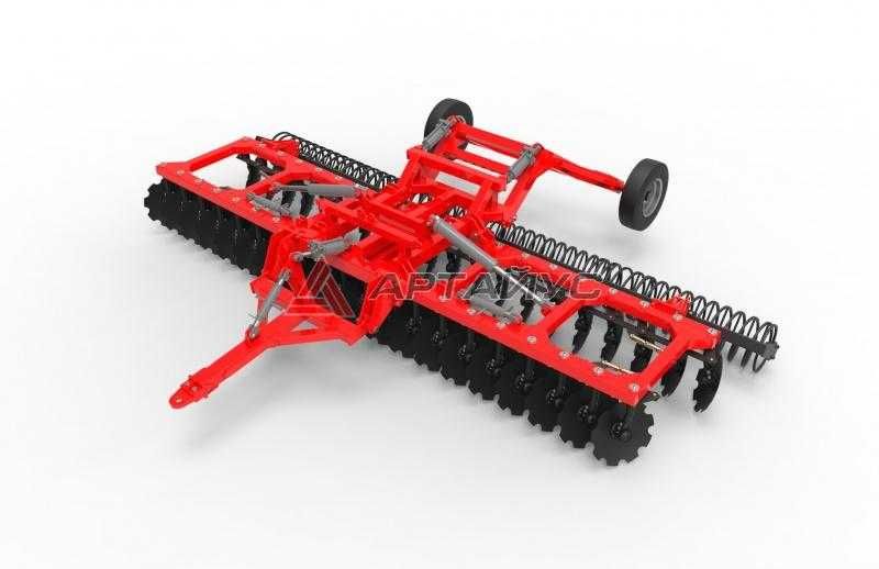 Борона дисковая навесная и прицепная завода Артайус Россия год гаранти