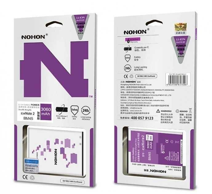 Оригинальные аккумуляторы NOHON для Xiaomi OnePlus POCO Samsung Apple