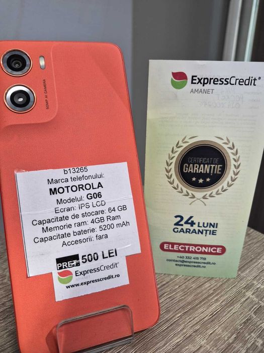 (AG42 Roman) Motorola G06 b.13265 Garantie 2 ani