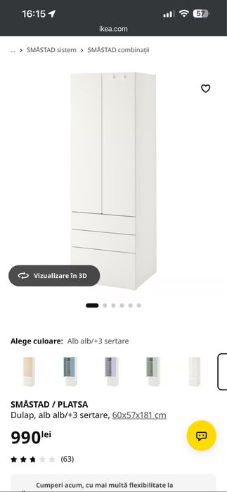 Ansamblu mobilier copii IKEA - Smastad