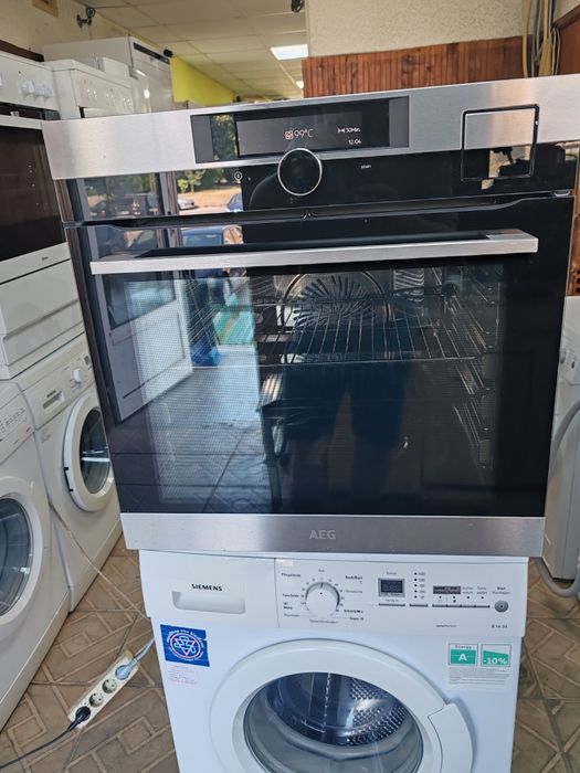 Иноксова фурна за вграждане с пара Aeg  Made in Germany A+++ 2 години Гаранция!