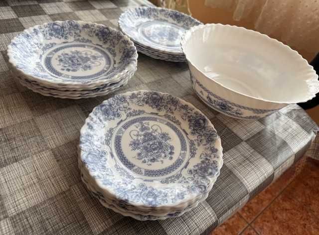 Домакински сетове - английски ръчно рисуван порцелан, йенско стъкло