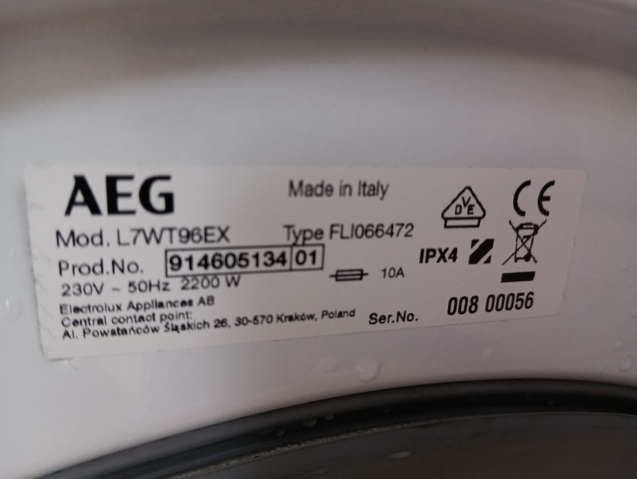 Пералня със сушилня АЕГ Aeg Series 7000 А+++ 9/6кг 24 месеца гаранция!
