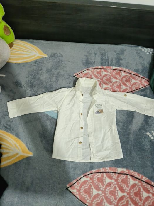 Cămașă baiat alba  98-104cm
