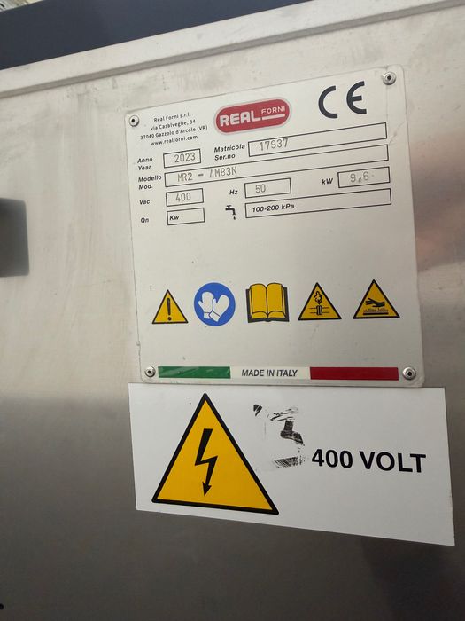 Cuptor Real Forni pe vatra 380V cu hota