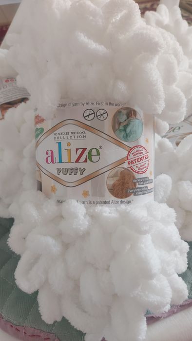 Пряжа ализе пуффи. Алматы. Alize puffy