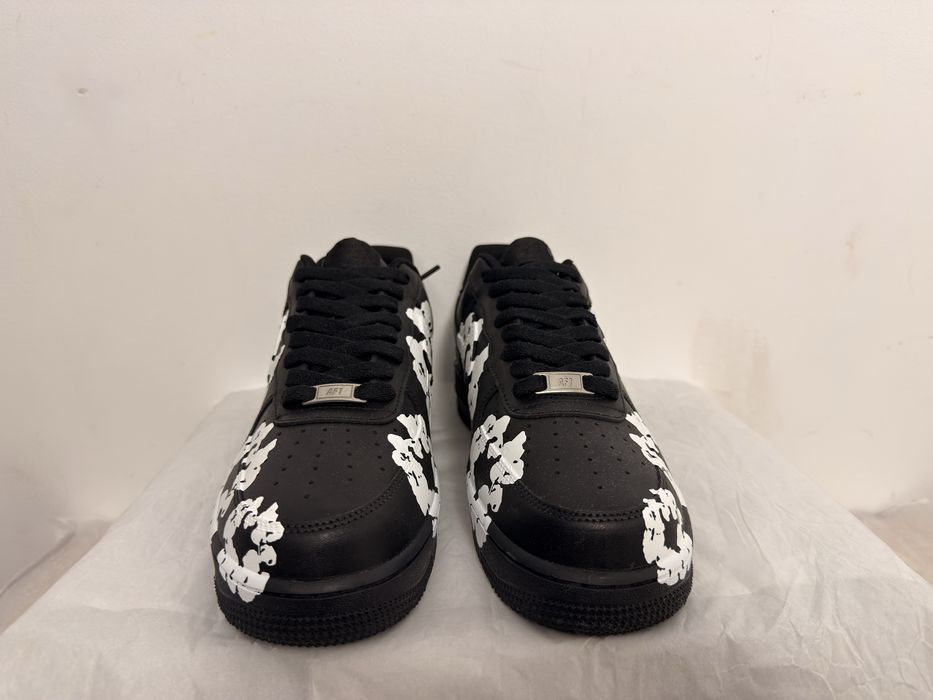 ! Reducere ! Adidasii nike air force 1 custom denim tears