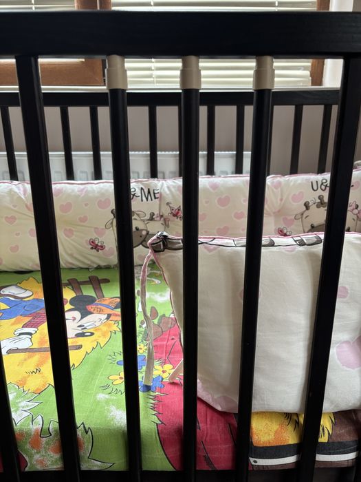 Бебешко легло 120/60 с подарък матрак и обиколкик