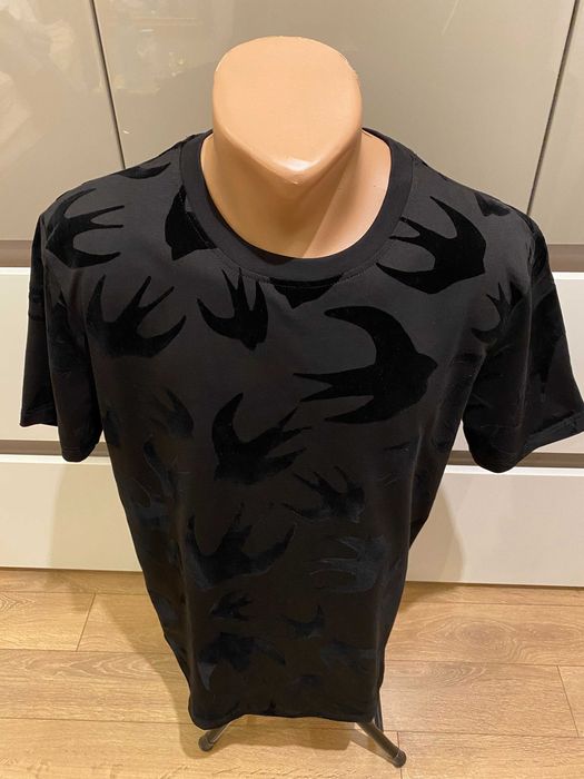 Оригинална тениска Alexander Mcqueеn, черна, размери: S и M