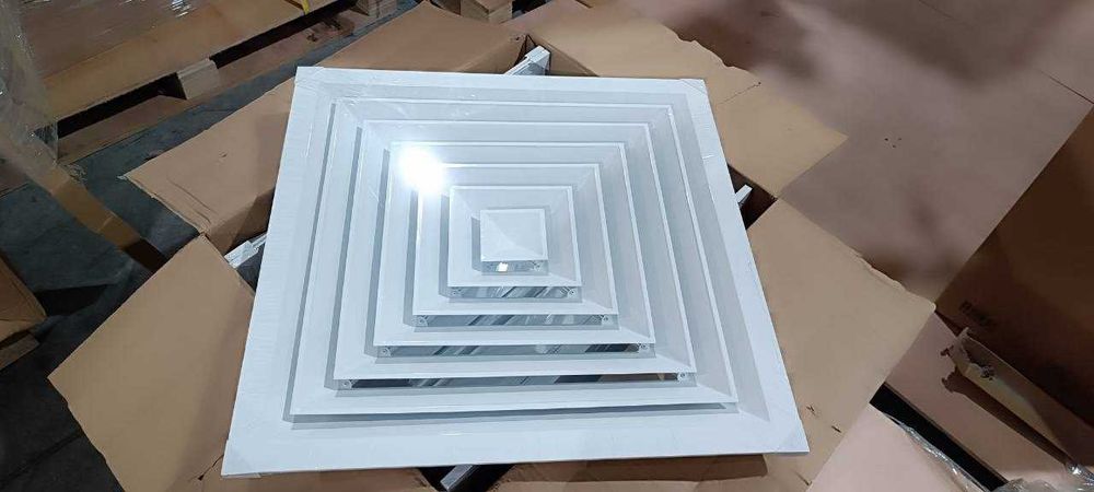 Aлюминиевые вентиляционные решётки  Диффузор размеры 60*60